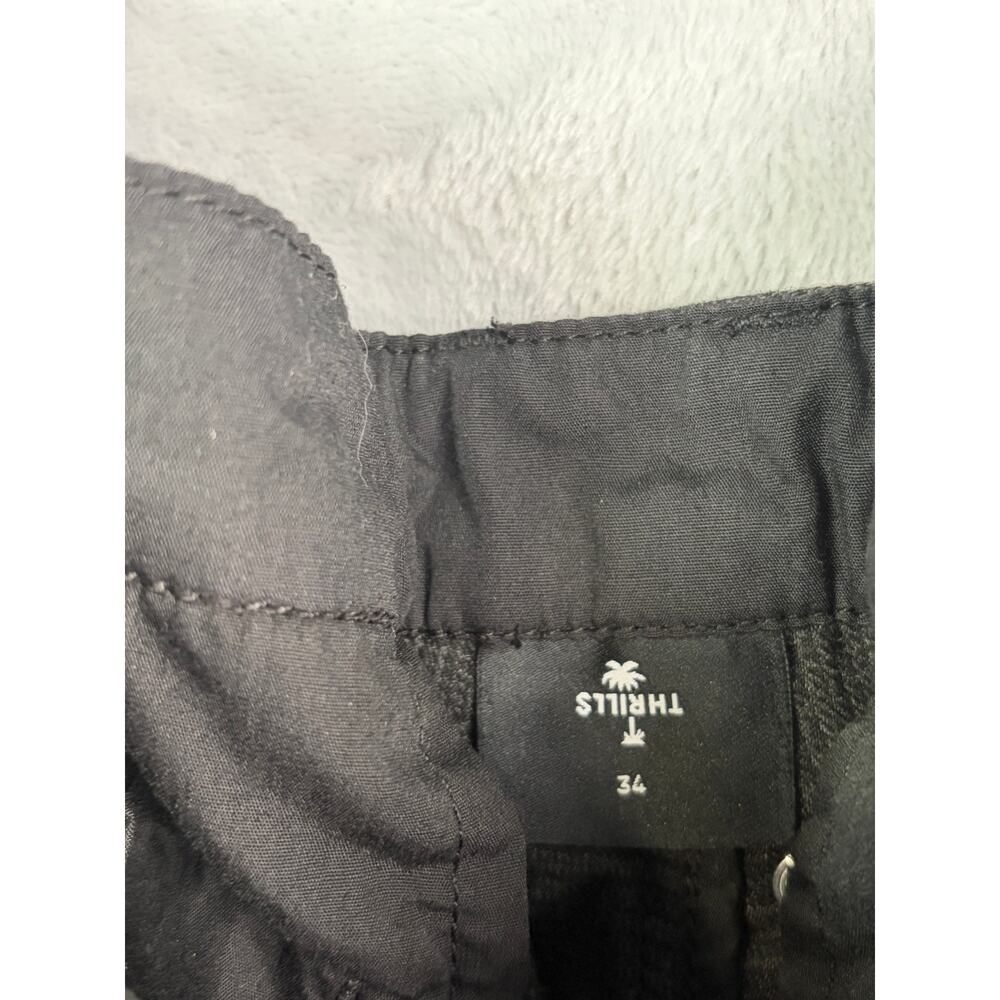 Thrills Jacob Plaid Shorts Dark Charcoal Men's Shorts - Size 34 - Picture 6 of 9